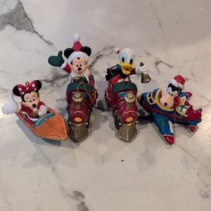 Disney Character Christmas Ornaments Set
